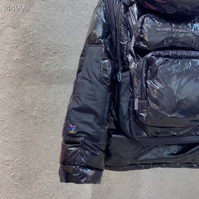 Side profile of Louis Vuitton luxury clothing with relaxed-fit cut
