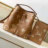 Side profile of modern structured women's handbag – women's luxury accessory