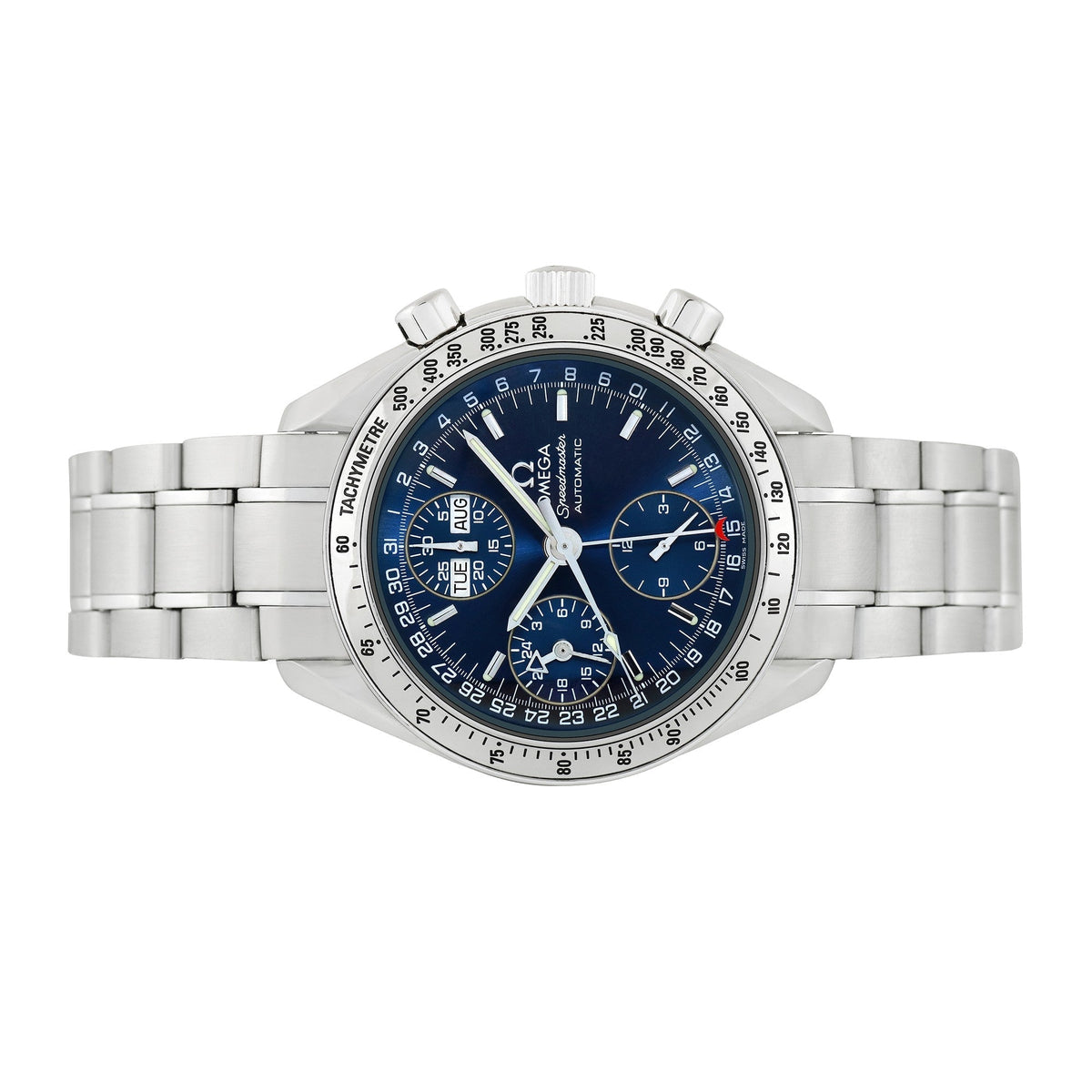 Front view of Omega men's watch