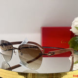 Lifestyle view of Cartier unisex sunglasses