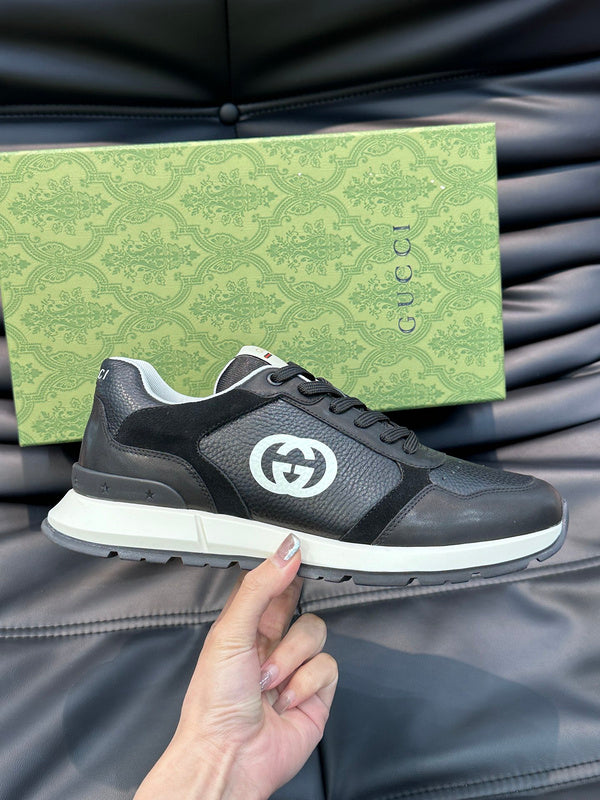Gucci neutral cream luxury sneakers view 6 streetwear statement look