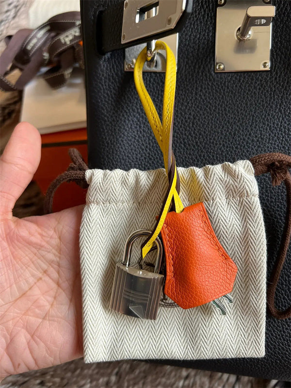 Side view of versatile structured handbag
