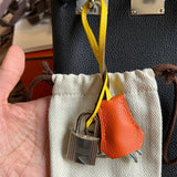 Side view of versatile structured handbag