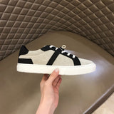 Hermès White Low-Top Sneakers - Toe Detail View