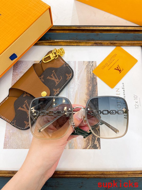 Angled view of Louis Vuitton unisex sunglasses