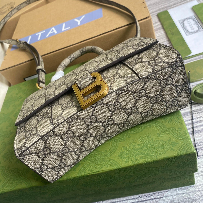 Styled lifestyle shot of structured classic women's handbag – women's premium purse