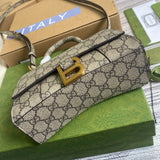 Styled lifestyle shot of structured classic women's handbag – women's premium purse