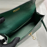 Close-up detail of modernist bag design