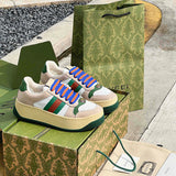 Gucci sneakers detailed view showing premium designer craftsmanship