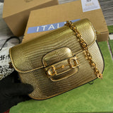 Front view of refined structured women's handbag – women's statement bag