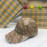 Close-up detail view of Burberry unisex cap