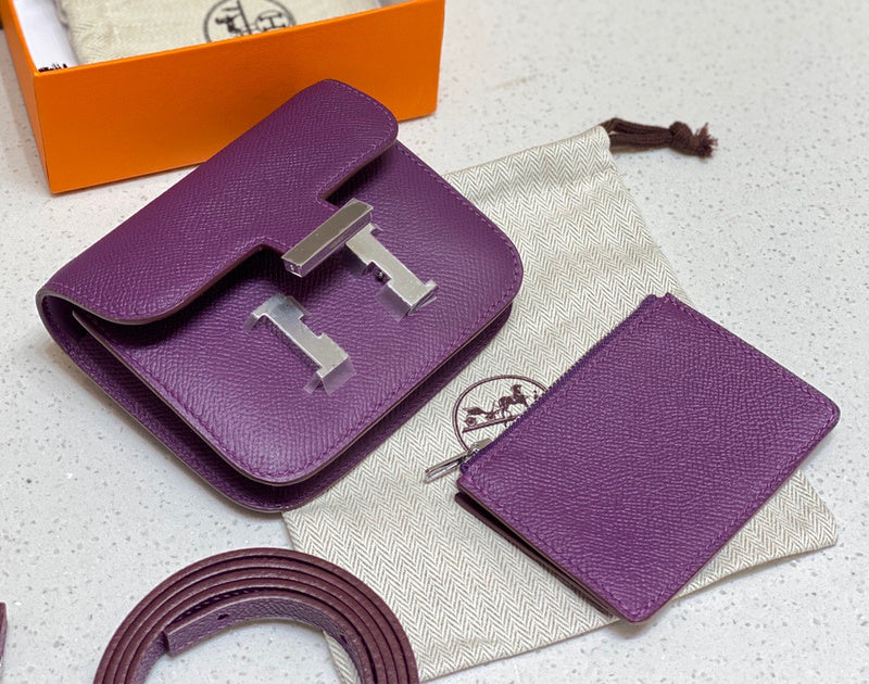 Sleek bag shown from front angle