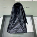 Structured Premium PU Leather Handbag - Sleek Minimalist Lines | Women's Fashion Handbag #277 - back view (image 4) of designer-inspired handbag