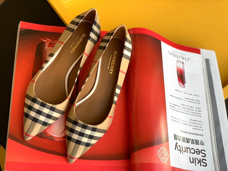Sophisticated Faux Leather Shoes - Smooth Faux-Leather Finish | Women's Statement Footwear #1514 - back view (image 4) of designer-inspired shoes