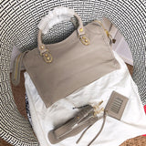 Top view of signature premium women's handbag – women's everyday handbag