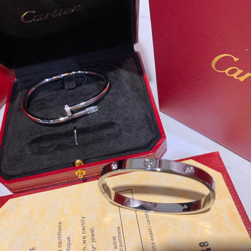 Angled view of Cartier unisex jewelry piece