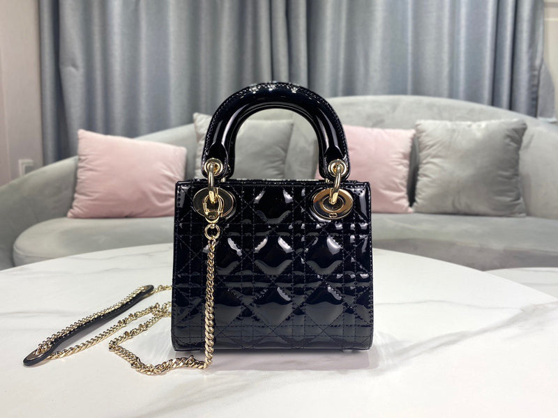 Side profile of classic premium women's handbag – women's luxury handbag