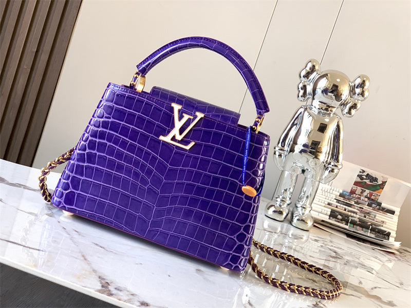  Contemporary structured bag carried on shoulder