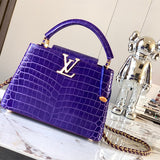  Contemporary structured bag carried on shoulder