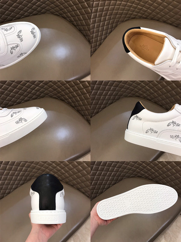 Hermès Chocolate Brown Slip-On Sneakers - Detail Shot of Craftsmanship