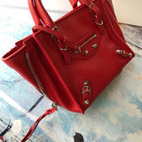 Understated Faux Leather Handbag - Chic Everyday Appeal | Women's Luxury Handbag #978 - back view (image 4) of designer-inspired handbag