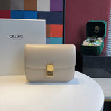 Side profile of statement refined women's handbag – women's statement bag