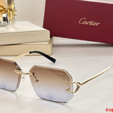 Angled view of Cartier unisex sunglasses
