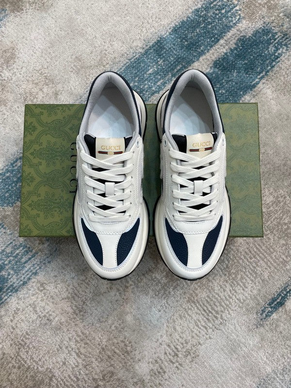 Gucci tonal black luxury sneakers view 10 premium leather build