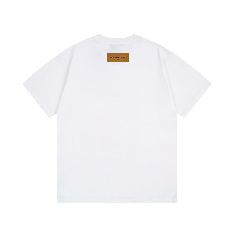 Side profile of Louis Vuitton cotton t-shirt with contemporary cut
