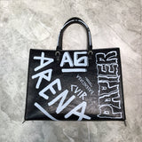 Bold Premium PU Leather Handbag - Chic Everyday Appeal | Women's Everyday Carry Handbag #976 - close-up detail shot (image 3) of designer-inspired handbag