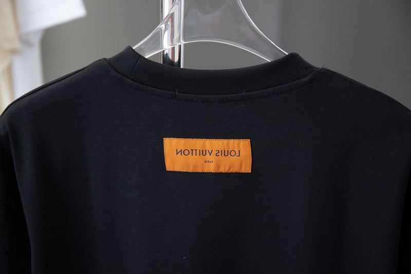 Front view of Louis Vuitton cotton t-shirt with signature branding