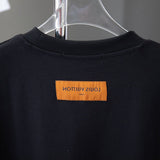 Front view of Louis Vuitton cotton t-shirt with signature branding