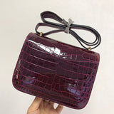 Poised bag shown from front angle