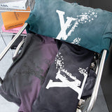 Close-up detail shot of Louis Vuitton luxury clothing with tailored silhouette