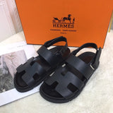 Hermès Chocolate Brown Slip-On Sneakers - Front View