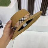 Side view of Burberry unisex cap