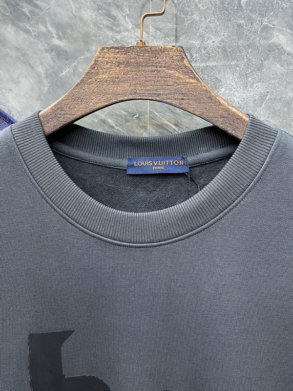 Front view of Louis Vuitton luxury clothing with tailored silhouette