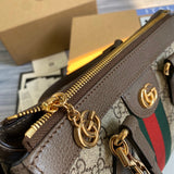 Styled lifestyle shot of signature refined women's handbag – women's everyday handbag