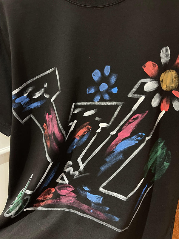 Back view of Louis Vuitton cotton t-shirt with relaxed-fit cut
