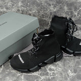 Balenciaga Beige Chelsea Boots - Side Profile View