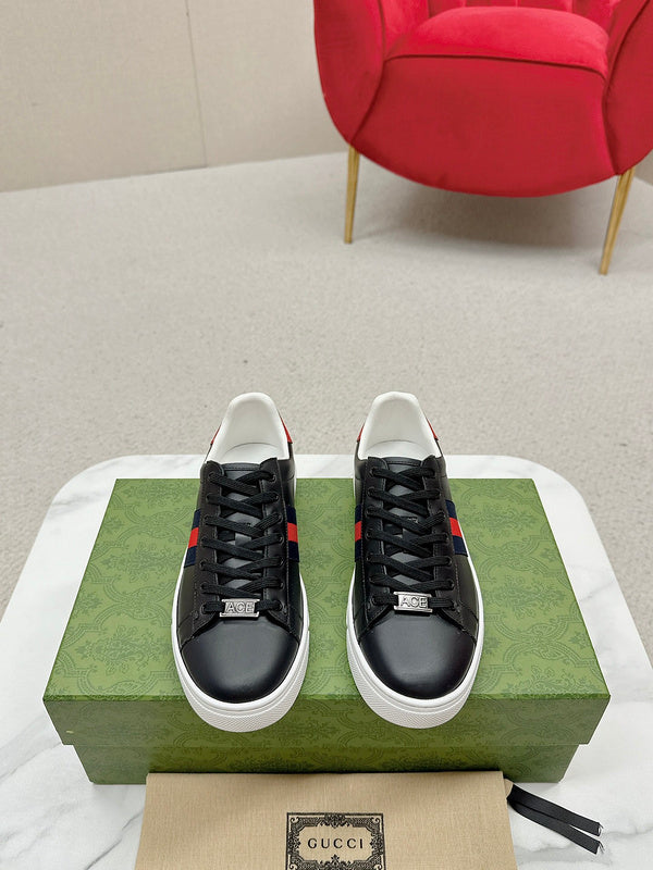 Gucci tonal black luxury sneakers view 6 chunky sole construction