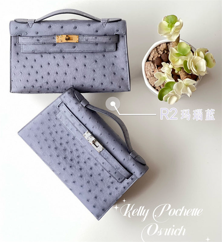 Side view of contemporary structured handbag