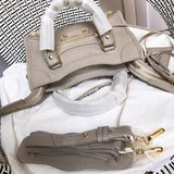 Interior view of polished classic women's handbag – women's luxury accessory