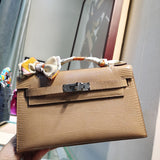 Close-up detail of poised bag design