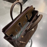Side view of everyday-ready structured handbag