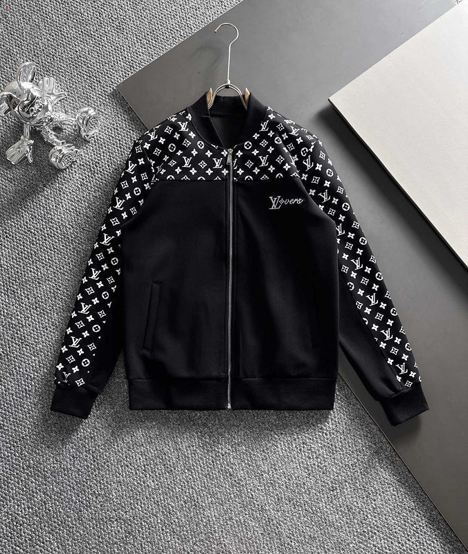 Side profile of Louis Vuitton luxury clothing with runway-inspired design