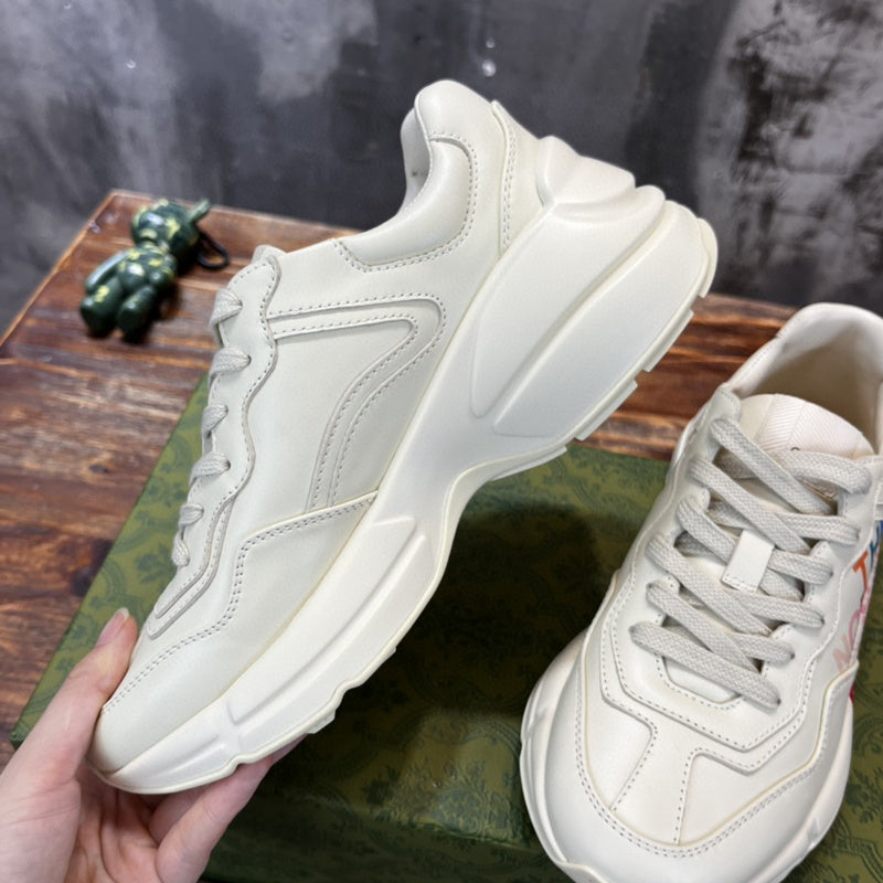 Gucci bold contrast luxury sneakers view 6 signature lace-up style