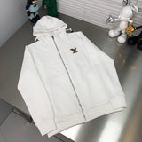 Side profile of Louis Vuitton luxury clothing with monogram-inspired silhouette
