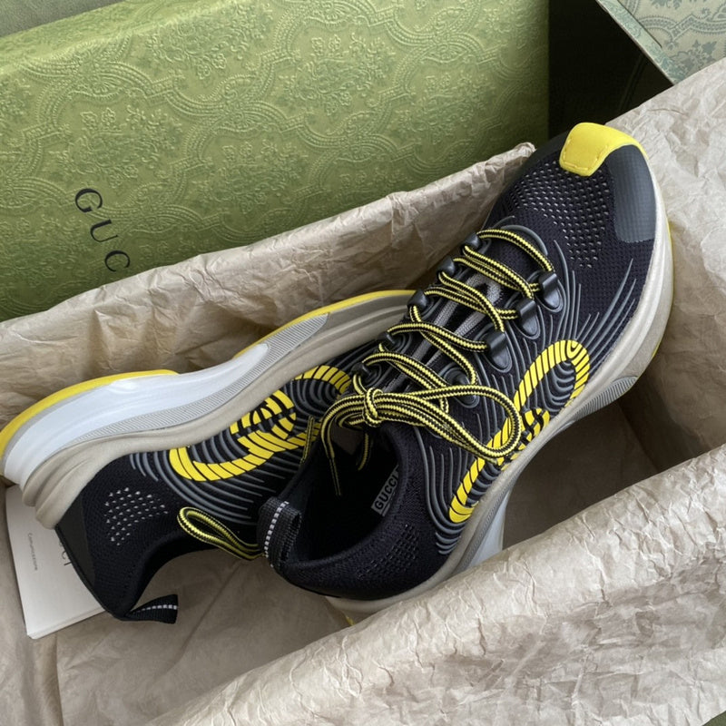 Gucci classic monochrome luxury sneakers view 4 everyday casual design