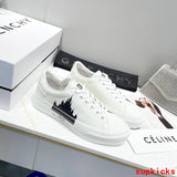 Givenchy Burgundy Slip-On Sneakers - Lifestyle Styling Shot